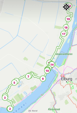 Trektocht Flevoland dag 5 - 21.5km